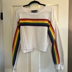 A&F Pride Crop Crewneck
